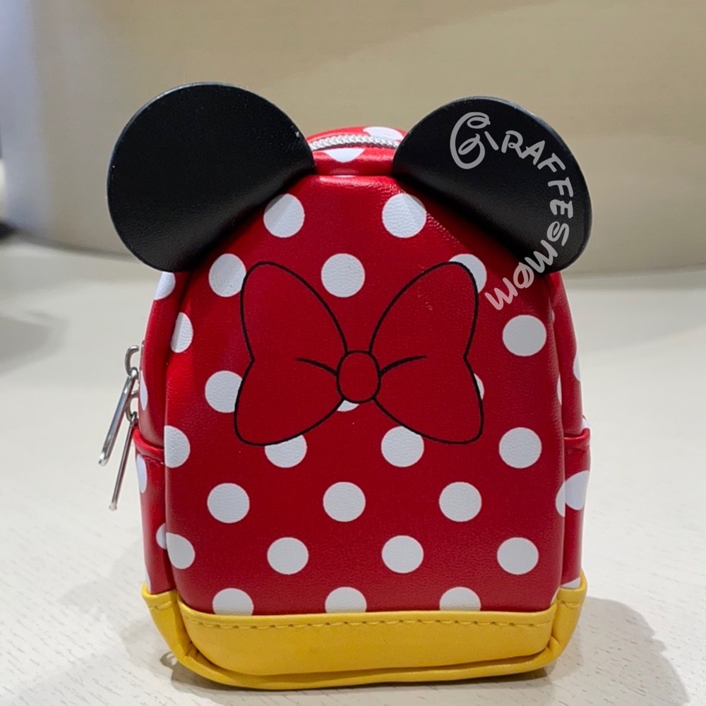 Disney Parks Minnie Mouse Backpack Coin Keychain